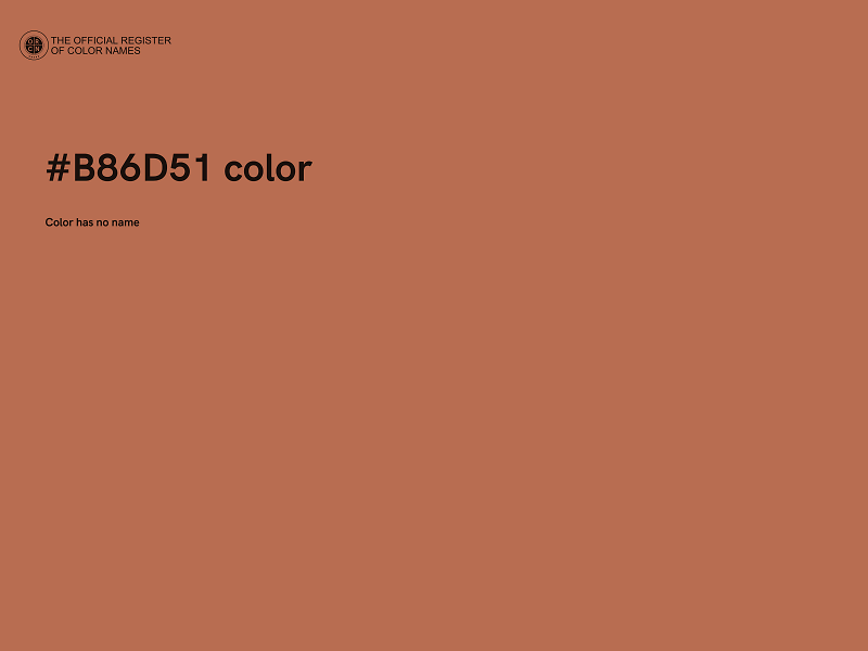#B86D51 color image