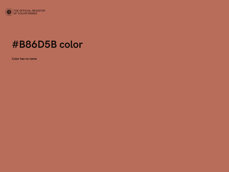 #B86D5B color image