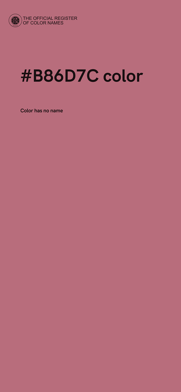 #B86D7C color image