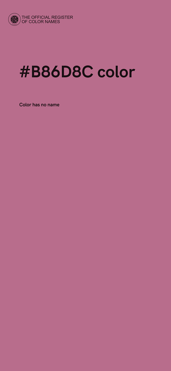 #B86D8C color image