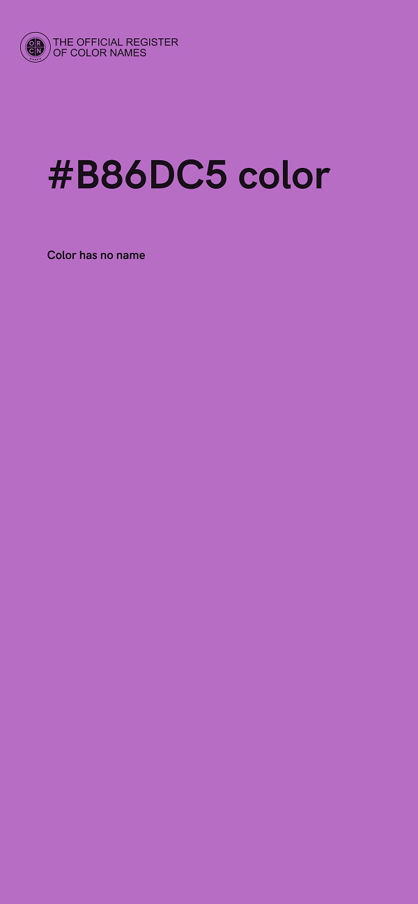 #B86DC5 color image