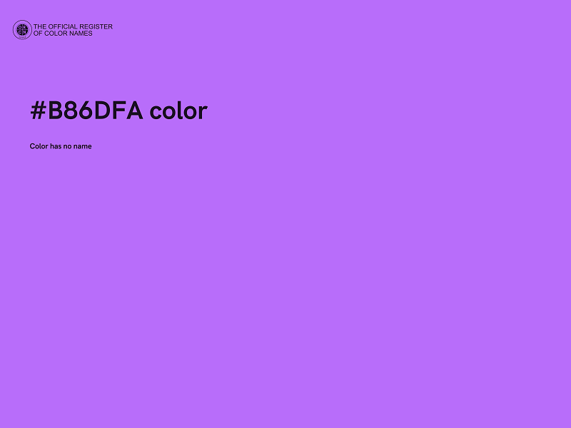 #B86DFA color image