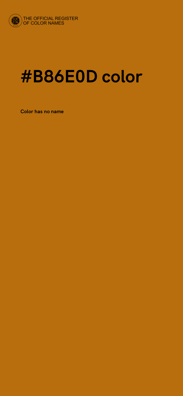 #B86E0D color image