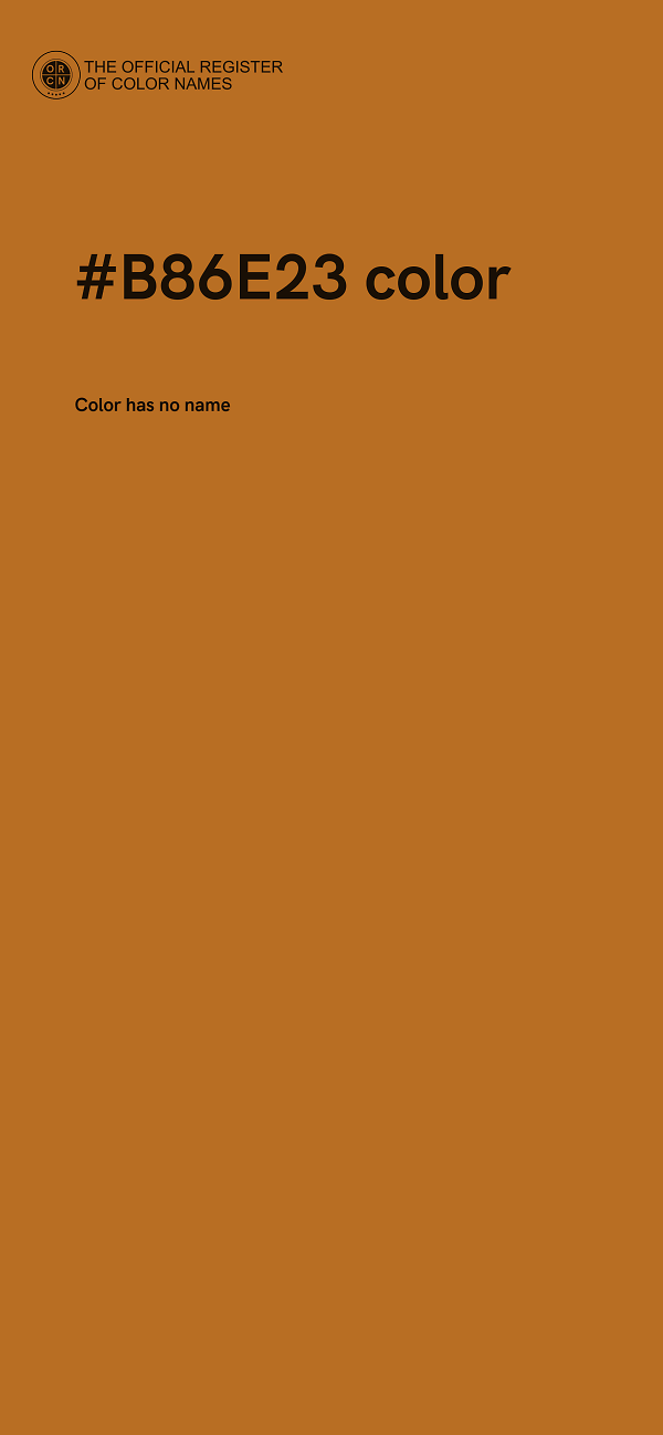 #B86E23 color image