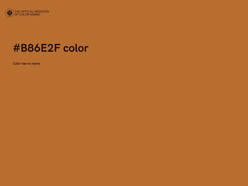 #B86E2F color image