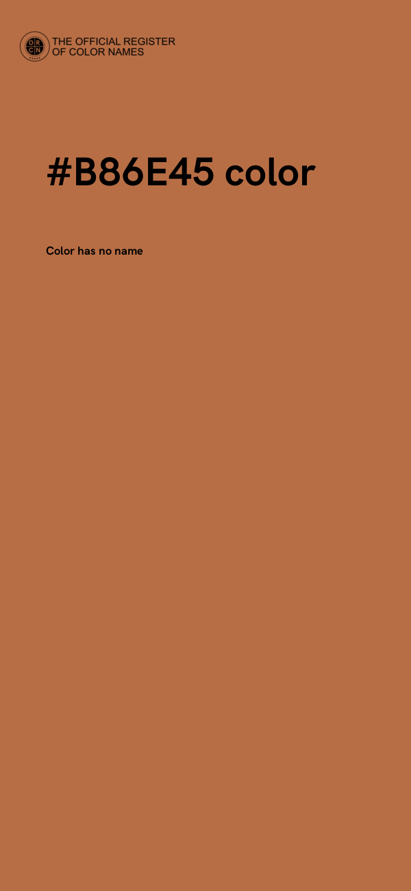 #B86E45 color image