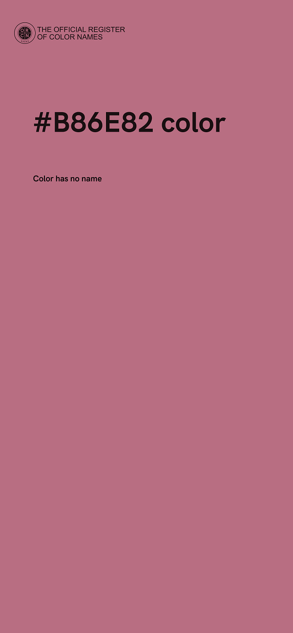 #B86E82 color image