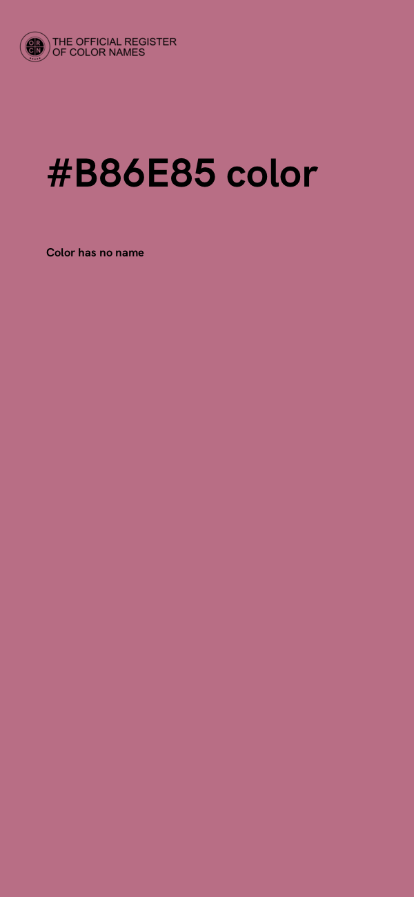 #B86E85 color image