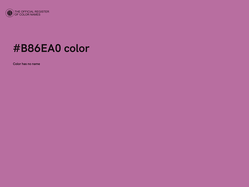 #B86EA0 color image