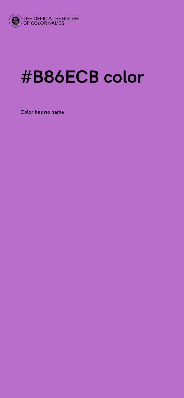 #B86ECB color image