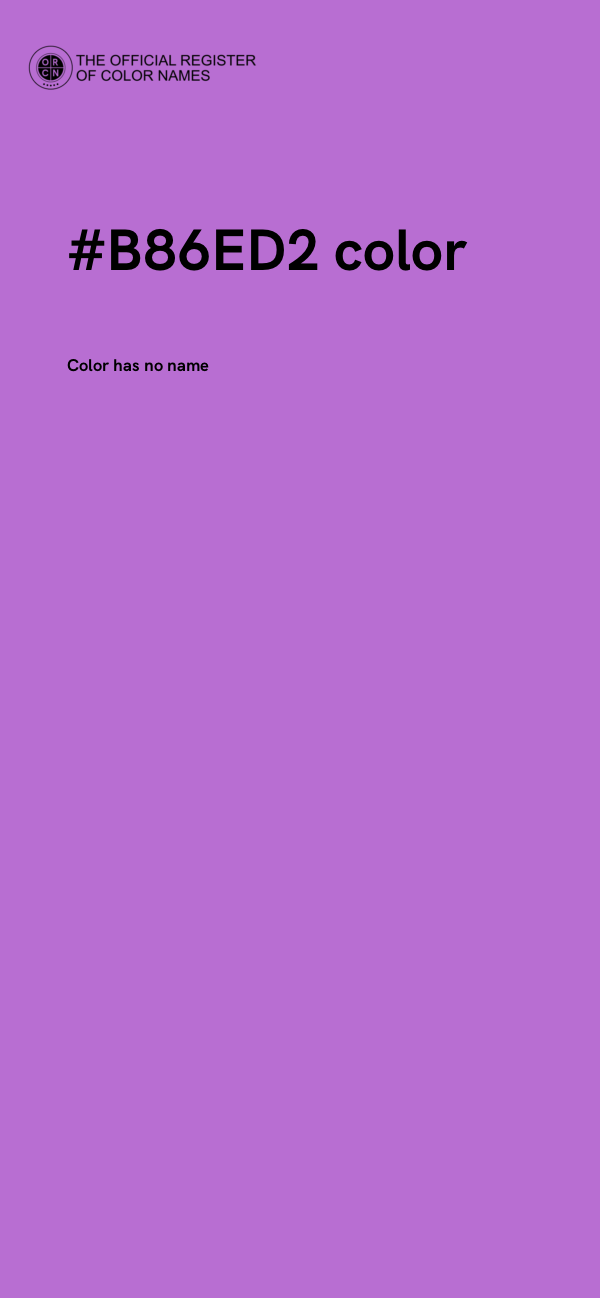 #B86ED2 color image