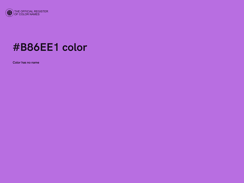 #B86EE1 color image