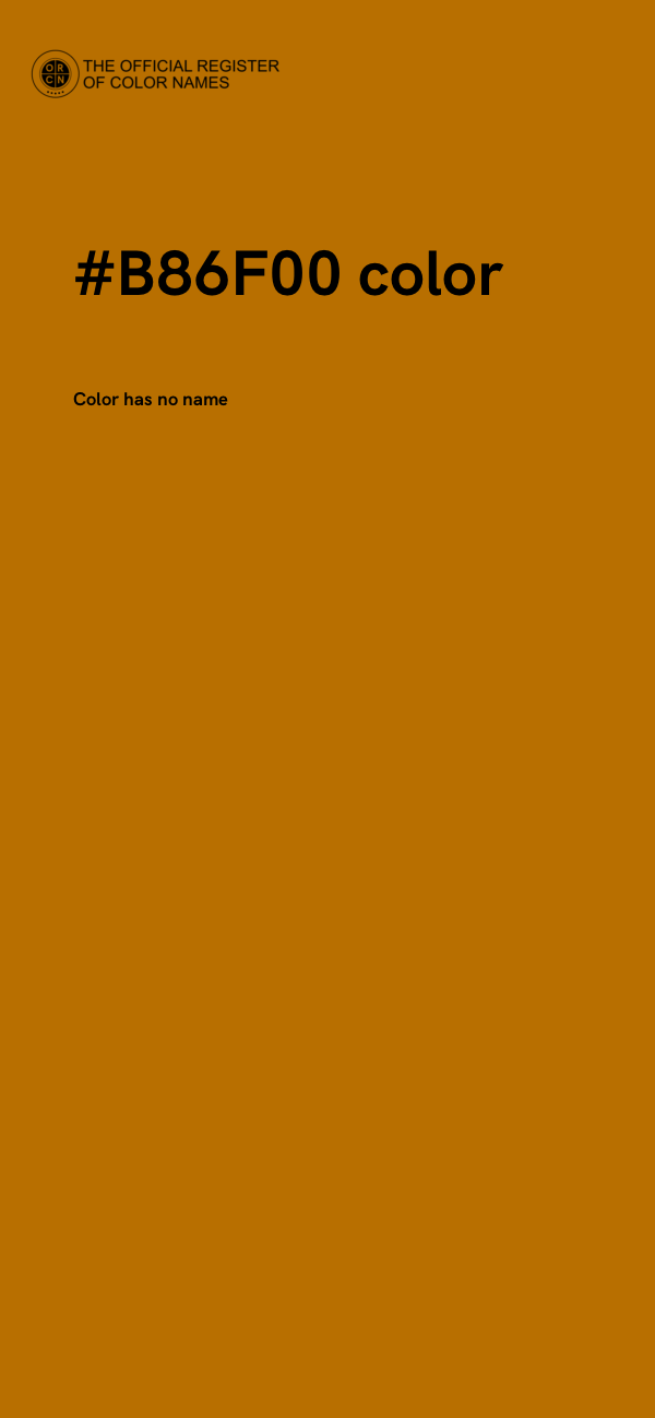 #B86F00 color image