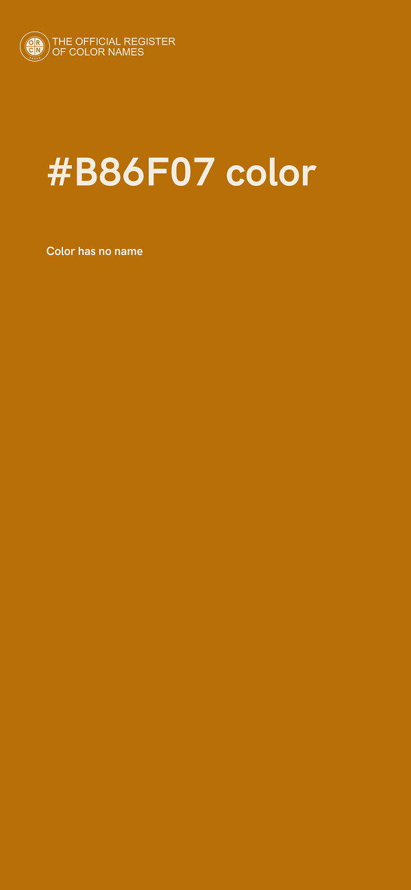 #B86F07 color image