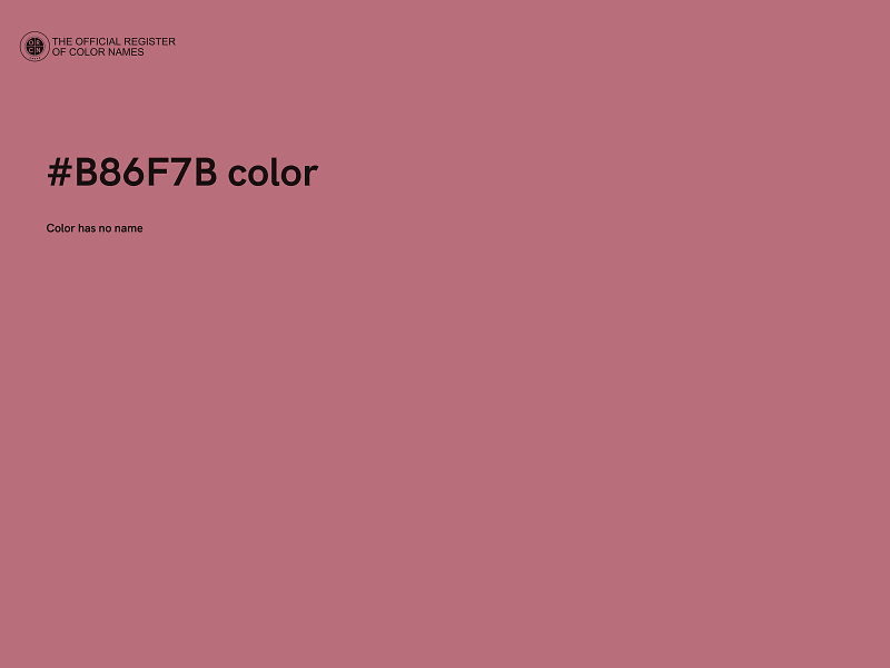 #B86F7B color image