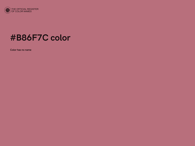 #B86F7C color image