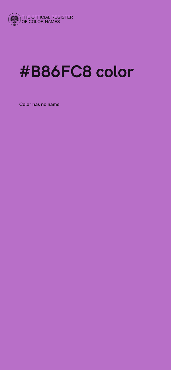 #B86FC8 color image