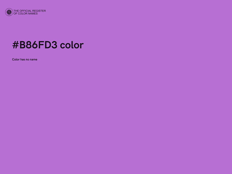 #B86FD3 color image