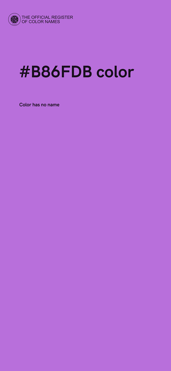 #B86FDB color image