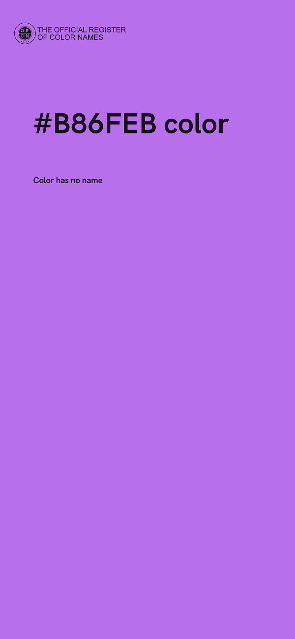 #B86FEB color image