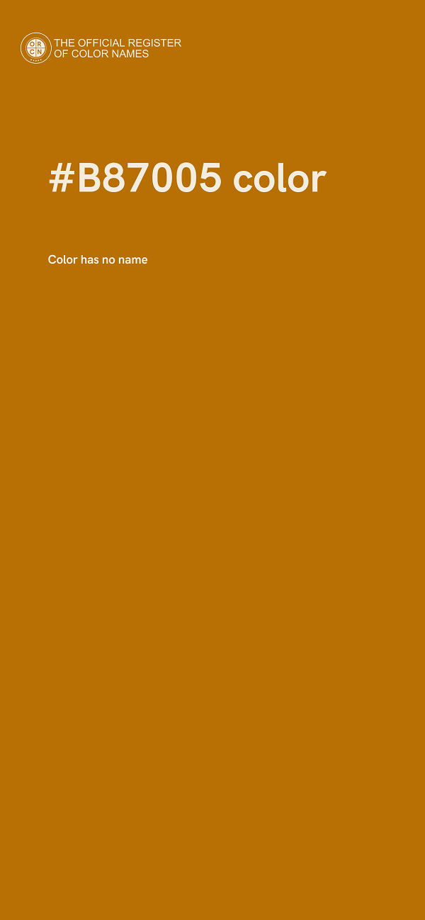 #B87005 color image