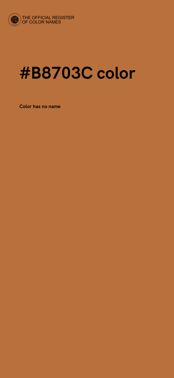 #B8703C color image
