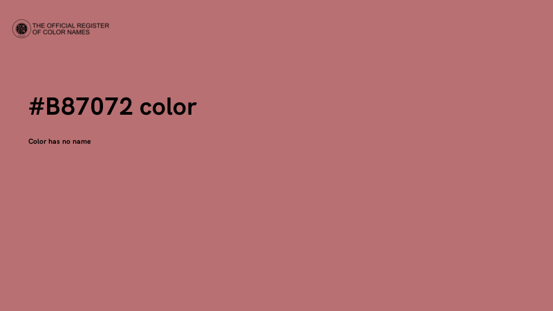 #B87072 color image