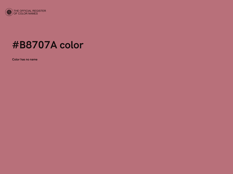#B8707A color image