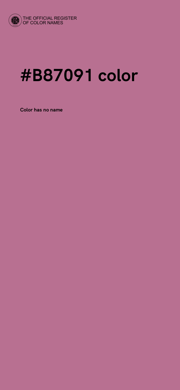 #B87091 color image