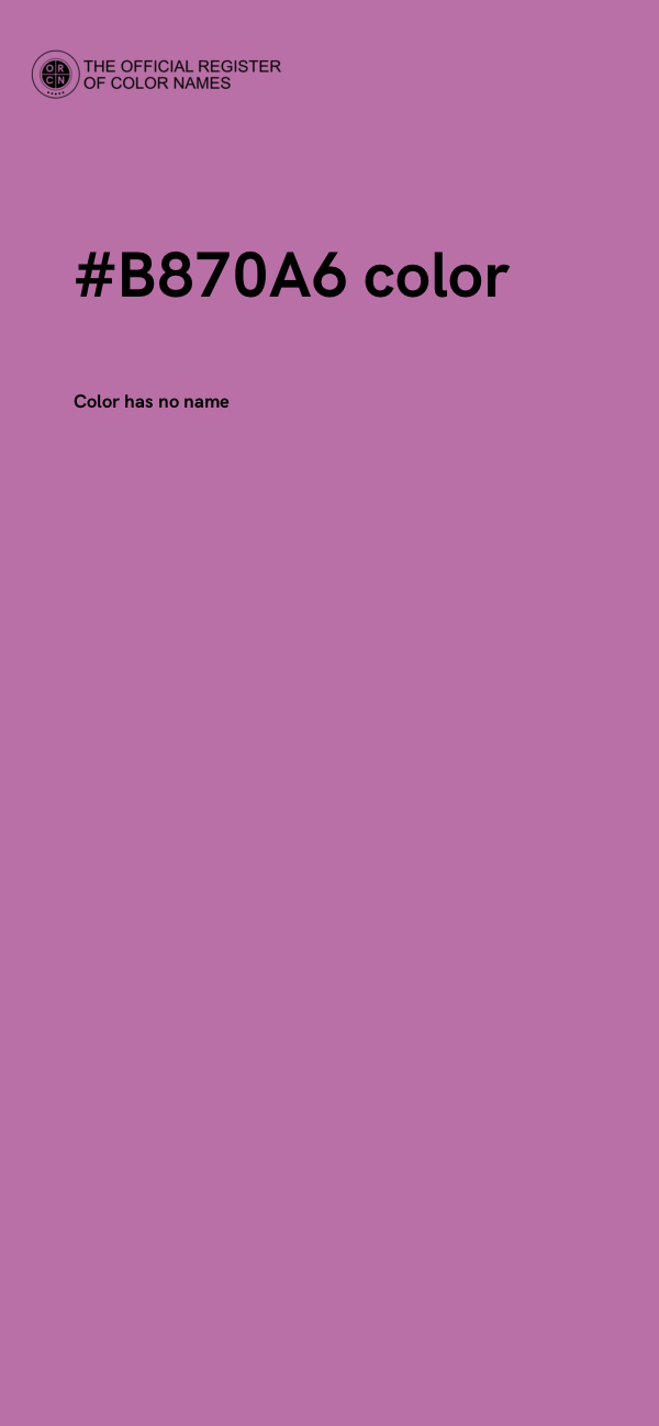 #B870A6 color image