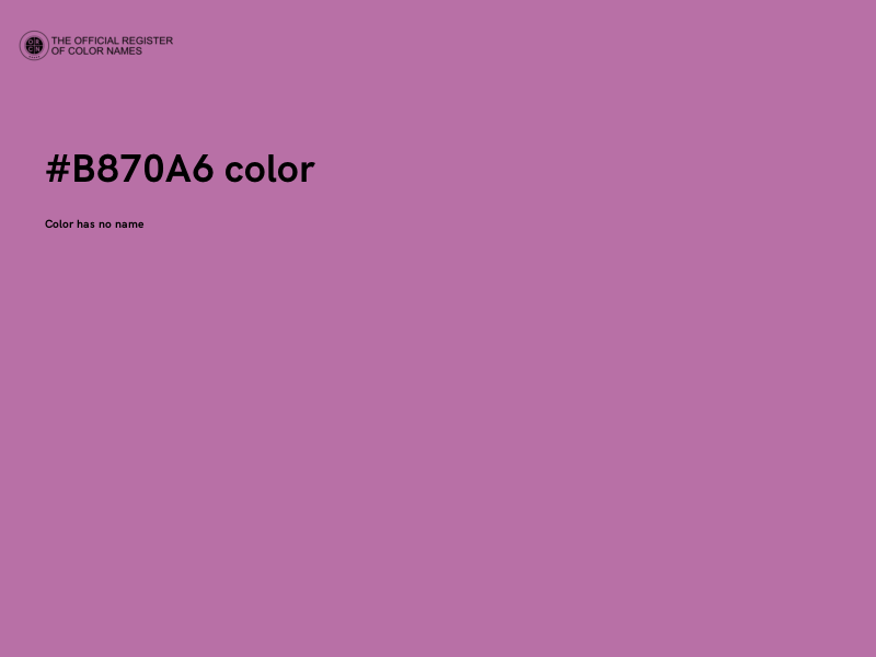 #B870A6 color image