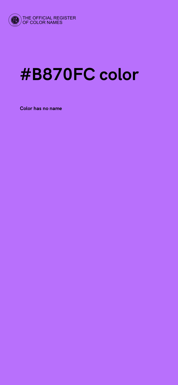 #B870FC color image