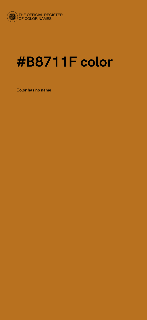 #B8711F color image