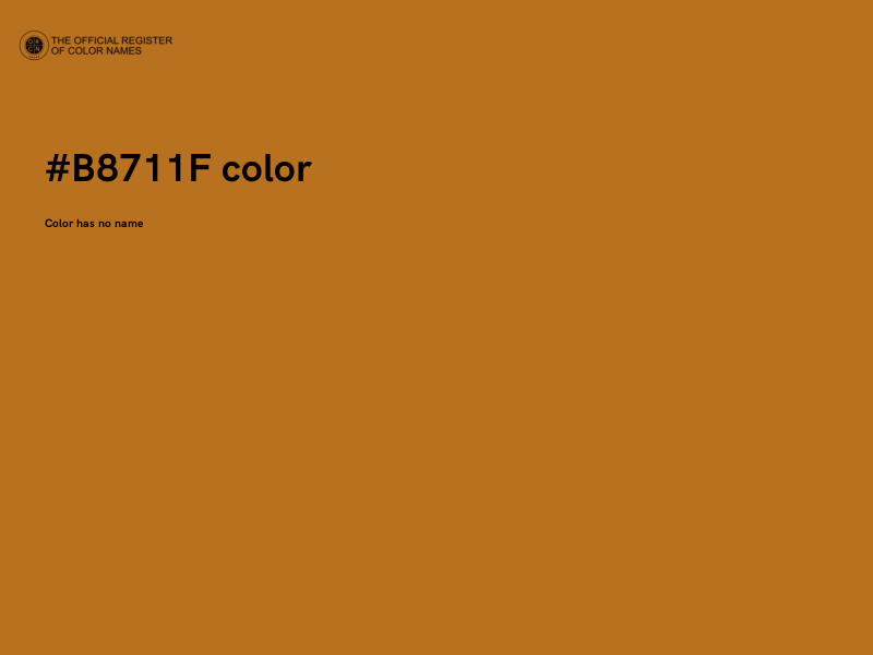 #B8711F color image