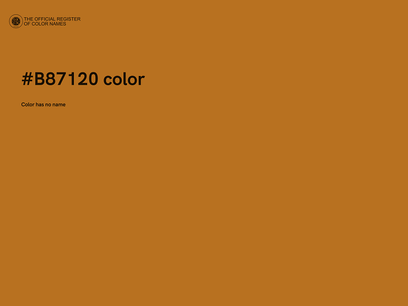 #B87120 color image