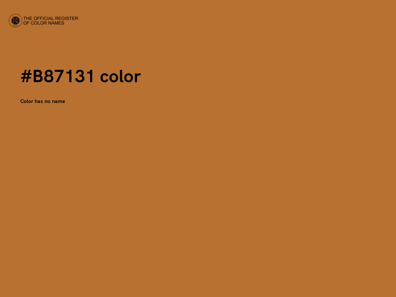 #B87131 color image