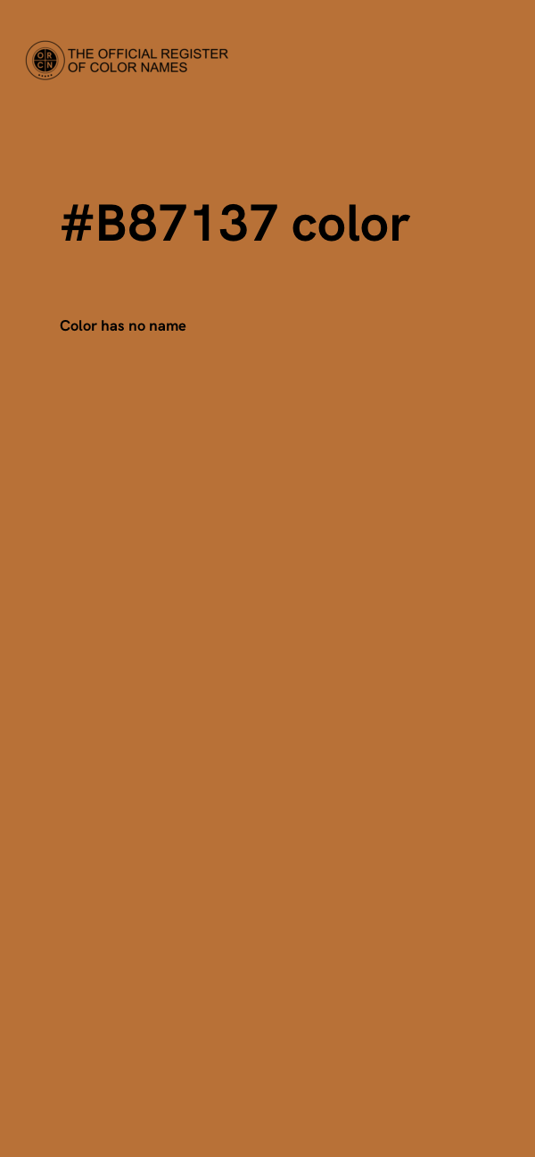 #B87137 color image