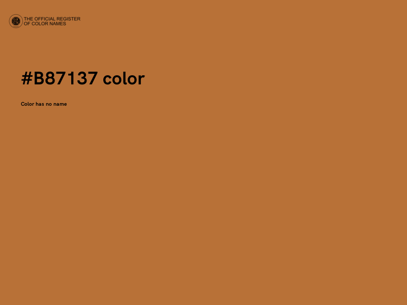 #B87137 color image