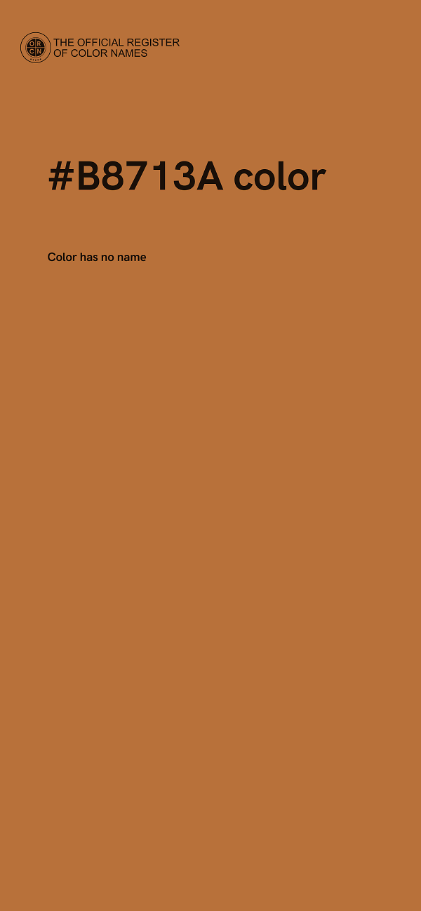 #B8713A color image