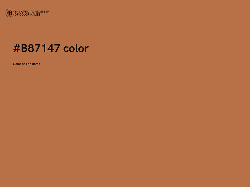 #B87147 color image