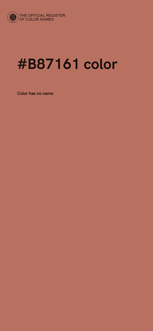#B87161 color image