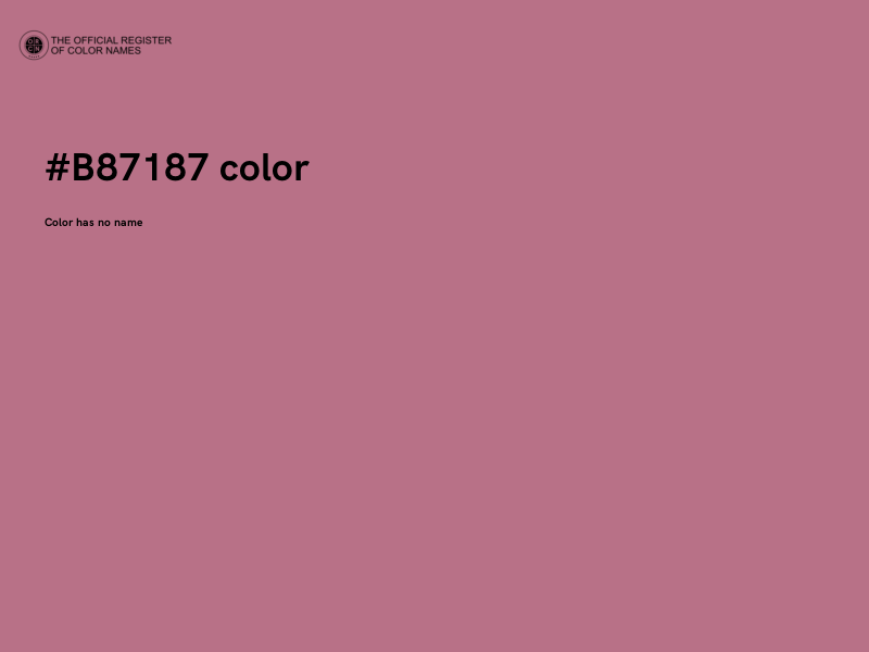 #B87187 color image