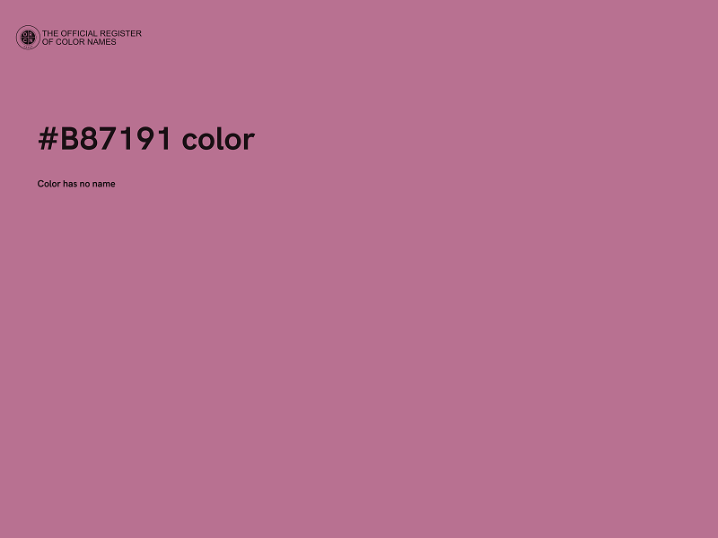 #B87191 color image