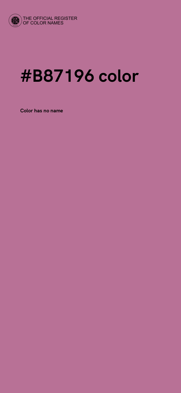 #B87196 color image