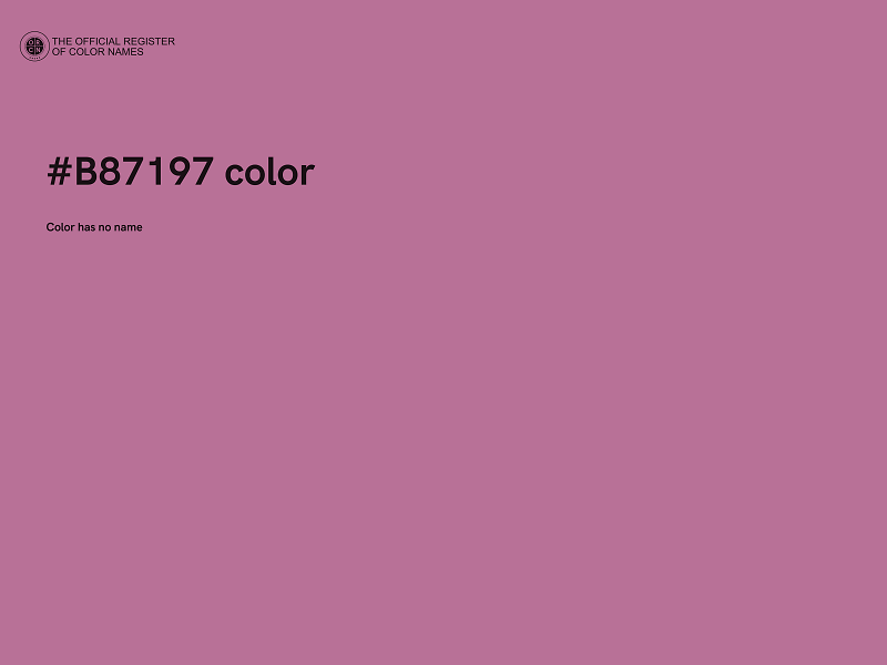 #B87197 color image