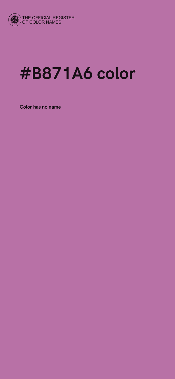 #B871A6 color image
