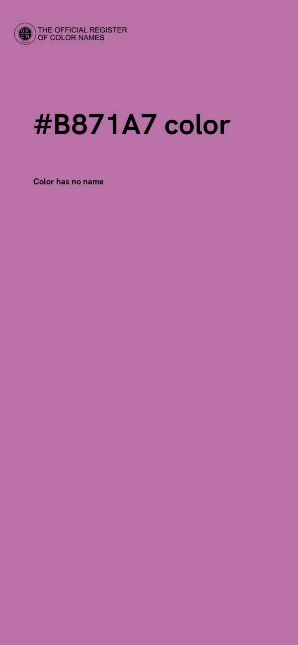 #B871A7 color image