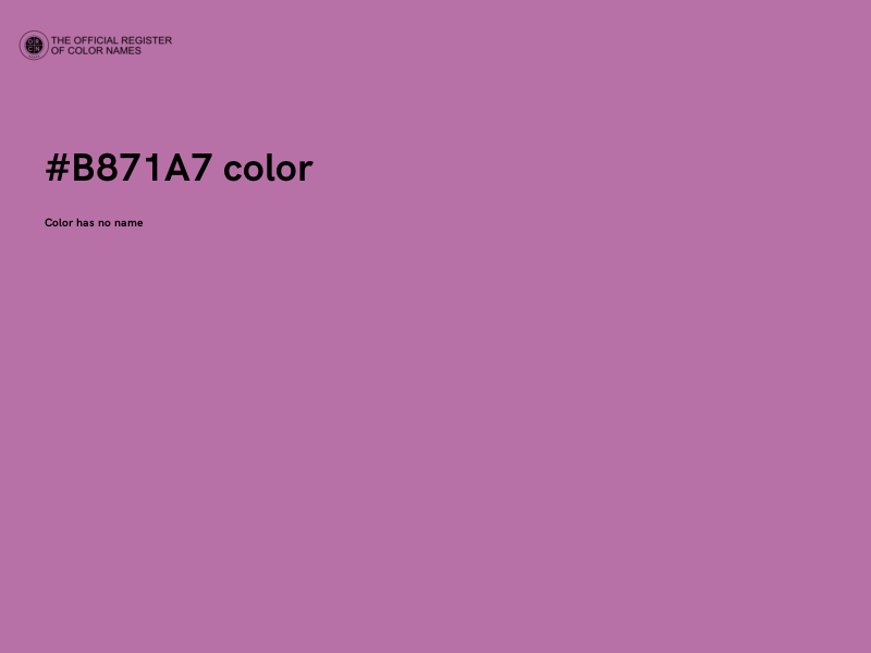 #B871A7 color image
