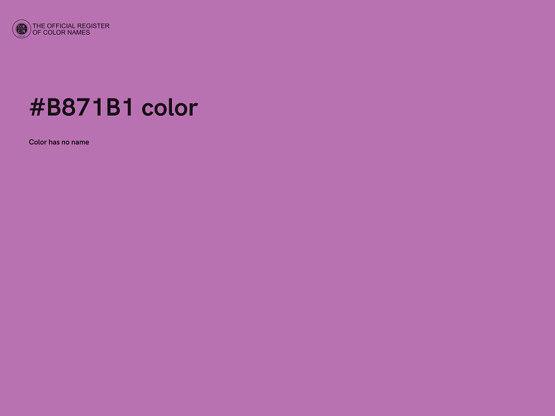 #B871B1 color image