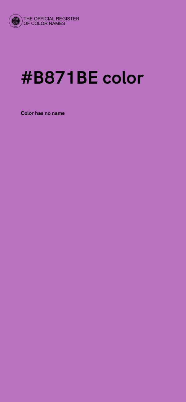 #B871BE color image